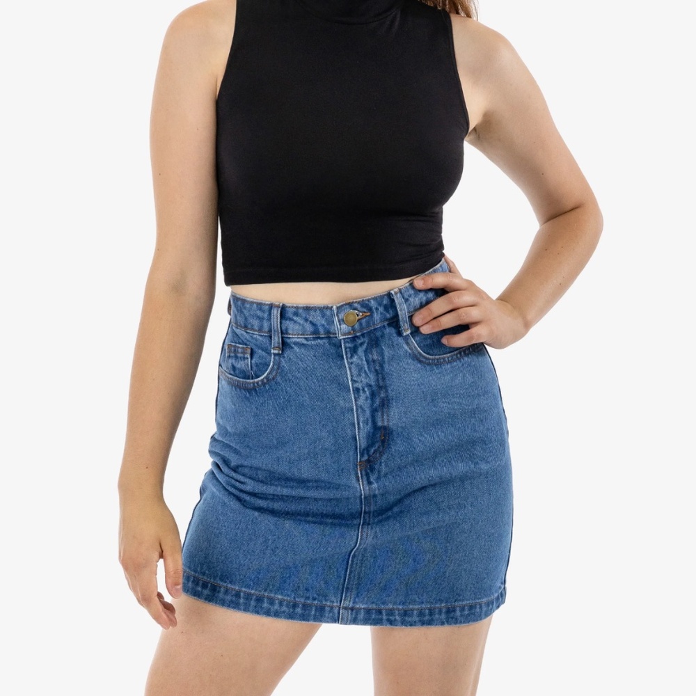 Denim High Waist Pencil Skirt